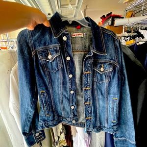 Red Engine Denim Jacket EUC